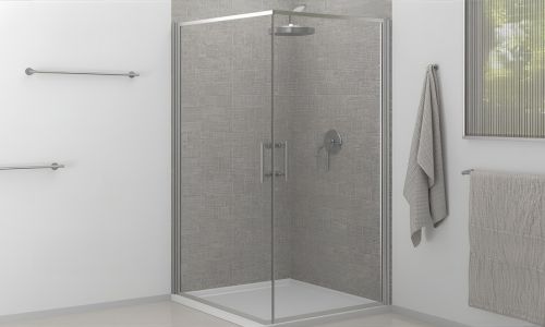 custom framed shower door in in fort collins