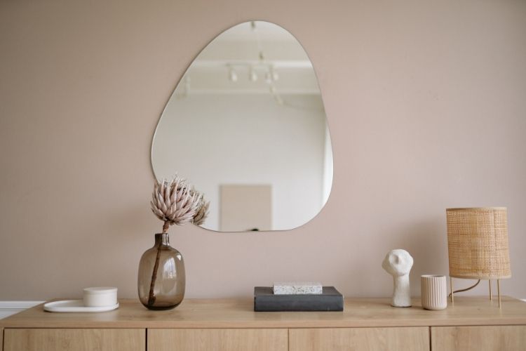 custom cut mirror installation